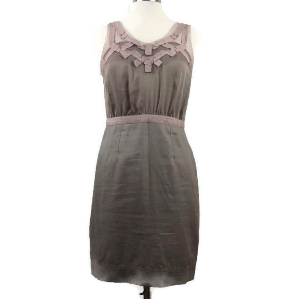 LOFT Anne Taylor Pencil Ribbon Sleeveless Dress